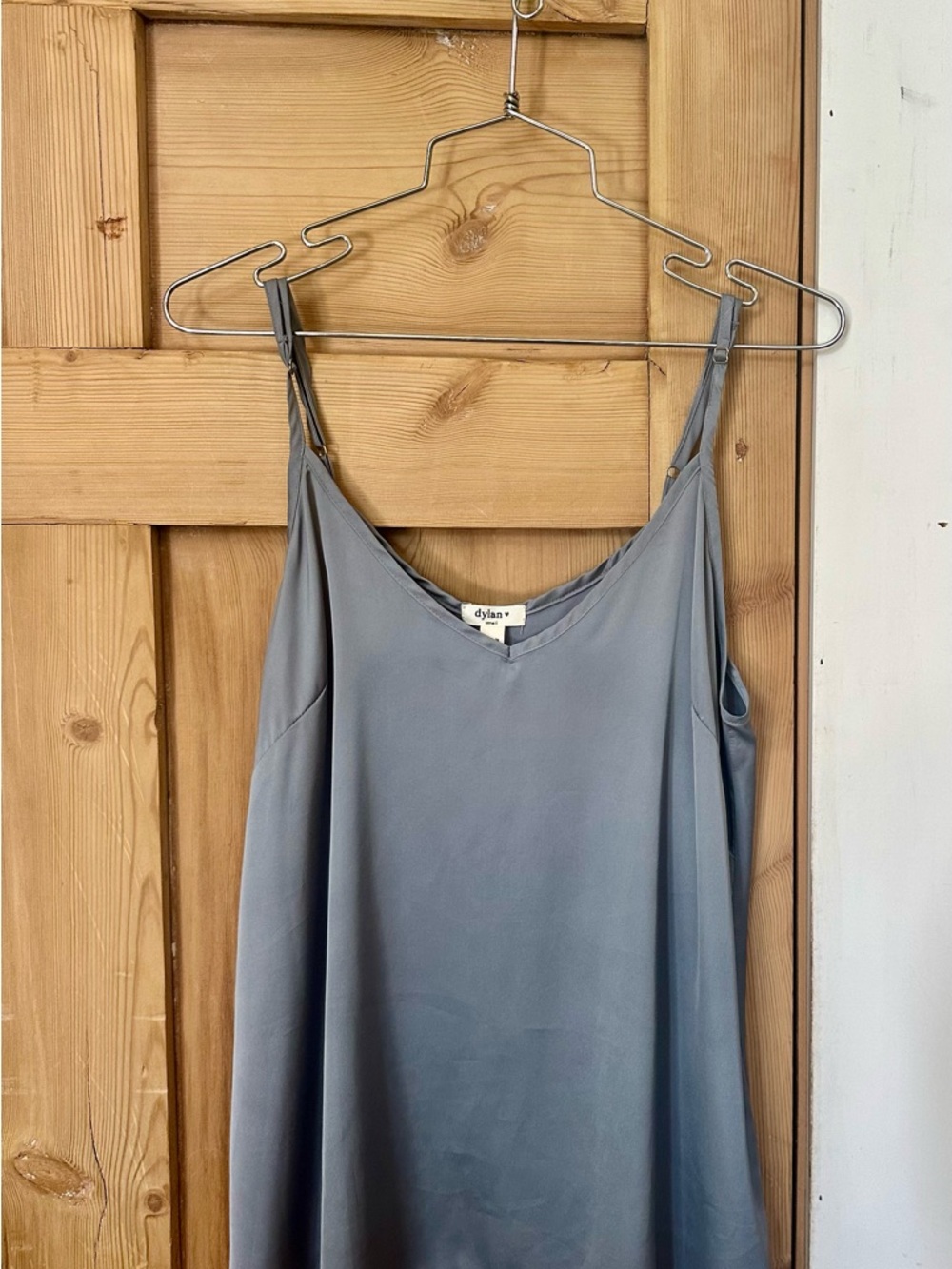 dylan Steel Blue Satin Camisole